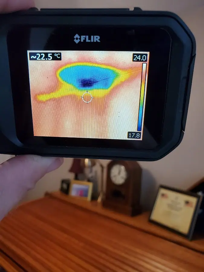 Thermal imaging inspection for water damage in Gloucester