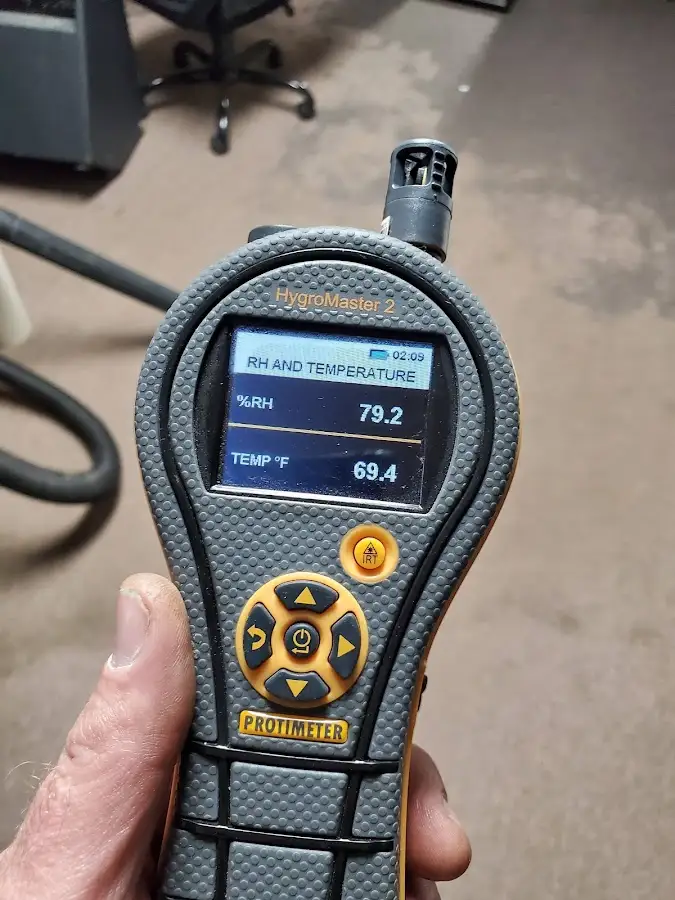 Moisture meter humidity assessment for Fire & Smoke Damage Restoration in Gloucester